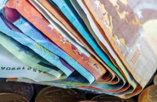 Banconote da 50, 20, 10 e 5 euro